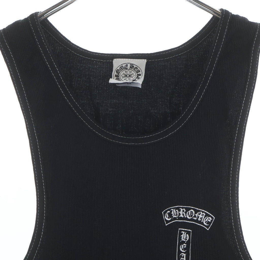 CHROME HEARTS(クロムハーツ) OLD オールド ヴァーティカルロゴ タンクトップ ノースリーブ カットソー ブラック