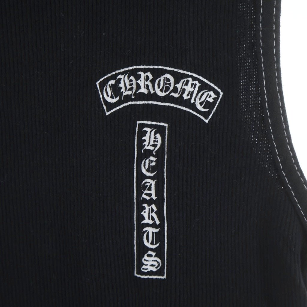 CHROME HEARTS(クロムハーツ) OLD オールド ヴァーティカルロゴ タンクトップ ノースリーブ カットソー ブラック