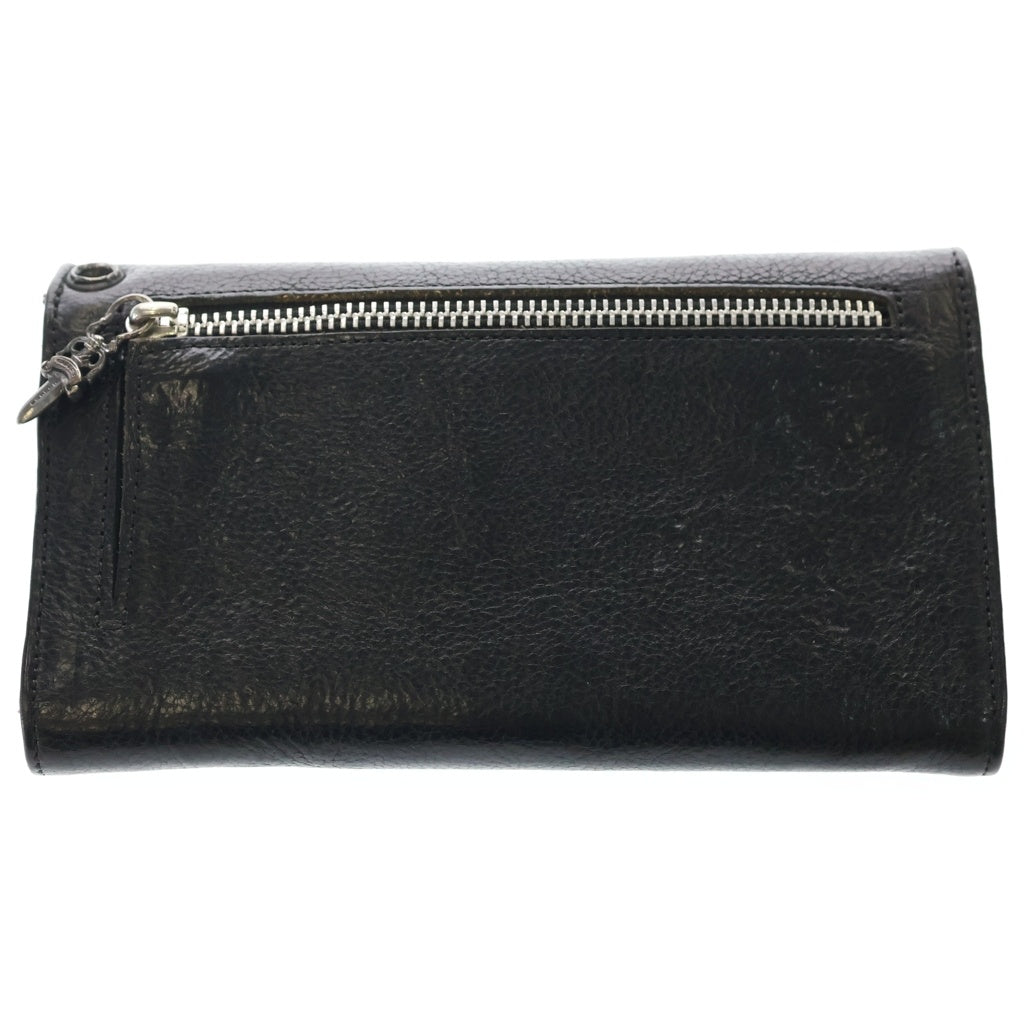 CHROME HEARTS(クロムハーツ) WAVE ウェーブ レザーウォレット 財布 ブラックBCA375