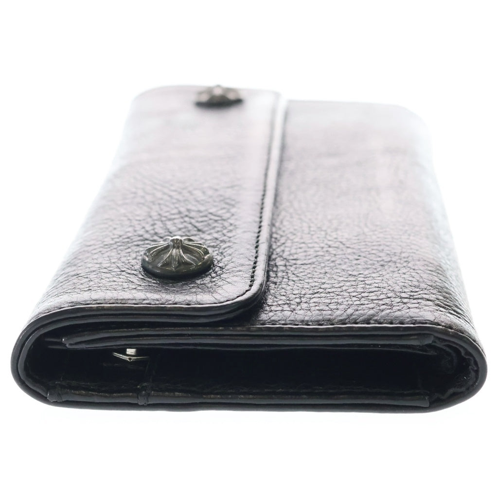 CHROME HEARTS(クロムハーツ) WAVE ウェーブ レザーウォレット 財布 ブラックBCA375