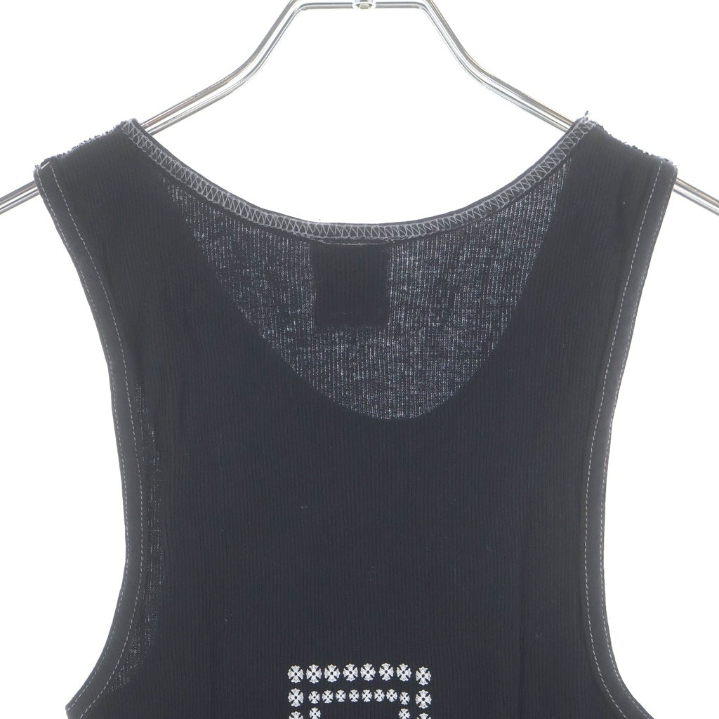 CHROME HEARTS(クロムハーツ) OLD オールド CHプラスプリント タンクトップノースリーブカットソー ブラック