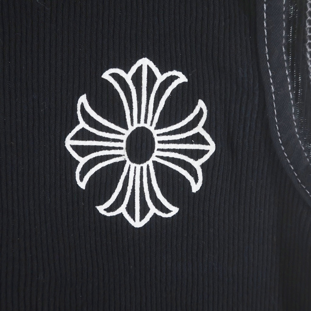 CHROME HEARTS(クロムハーツ) OLD オールド CHプラスプリント タンクトップノースリーブカットソー ブラック