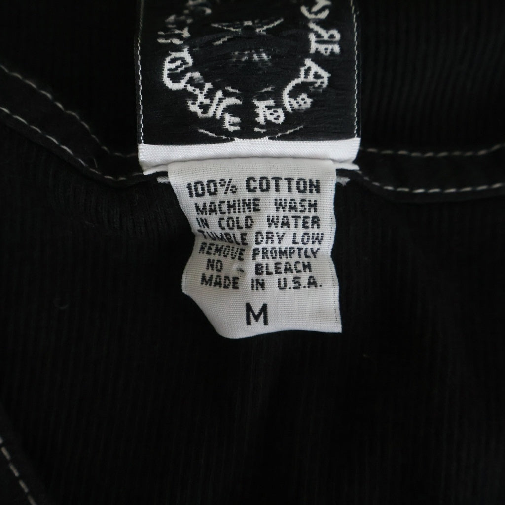 CHROME HEARTS(クロムハーツ) OLD オールド ラージCHクロスプリント タンクトップ ノースリーブカットソー ブラック