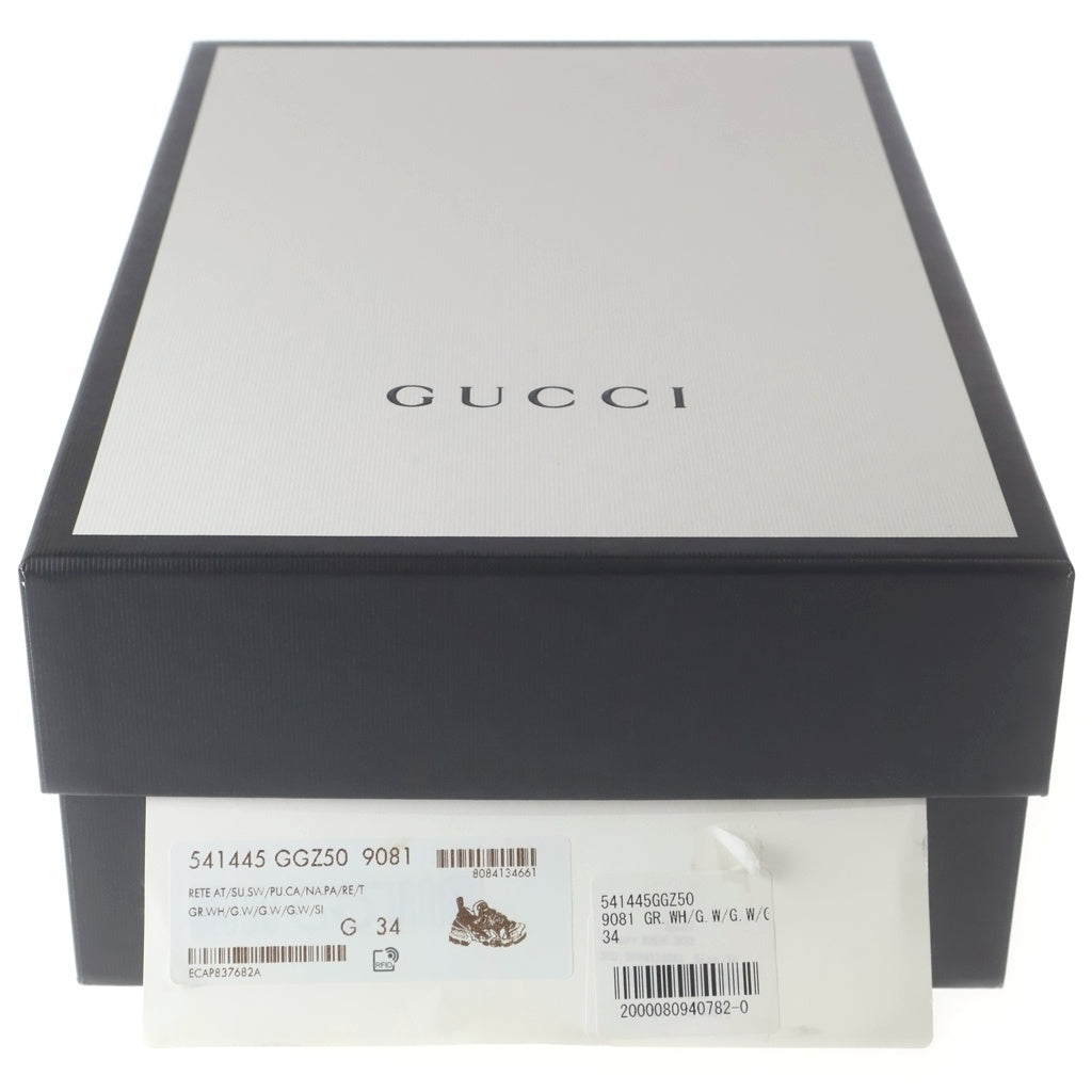 GUCCI(グッチ) フラッシュトレック クリスタル ローカットスニーカー ホワイト 541445 GGZ50 レディース