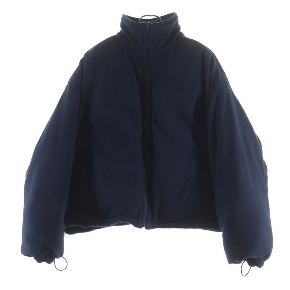 BALENCIAGA(バレンシアガ) 22AW REVERSIBLE PUFFER BB刺繍ロゴ リバーシブル フリースジャケット ネイビー 704507 TMQ04