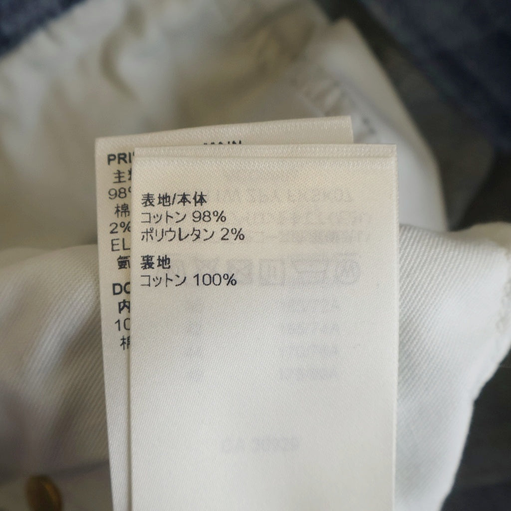 LOUIS VUITTON(ルイヴィトン) モノグラム フロントジップ デニムスカート インディゴ レディース RW211W ZPY FKSK07