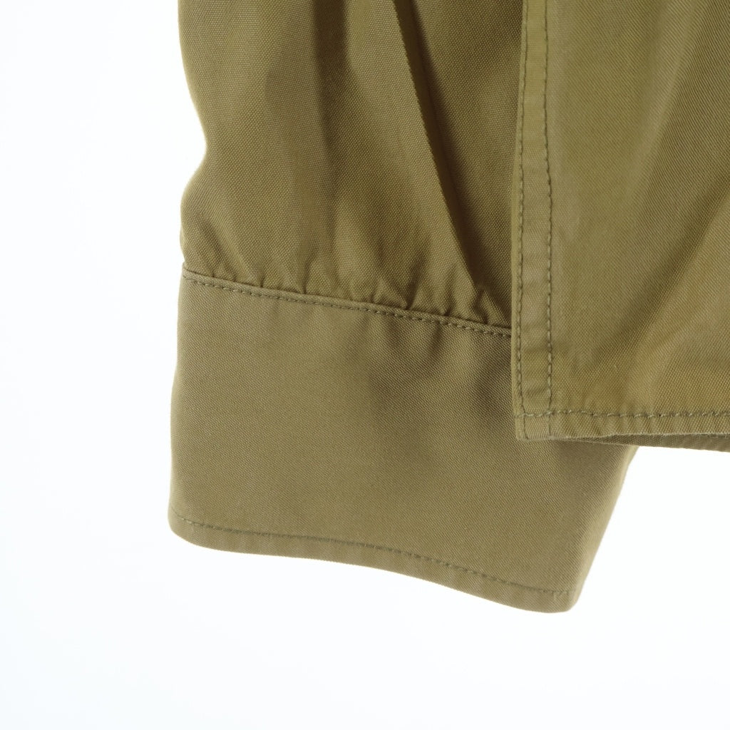VISVIM(ヴィスヴィム) 19AW USM ALBACORE SHIRT L/S 長袖 シャツ 星条旗 エルボーパッチ 長袖シャツ ベージュ