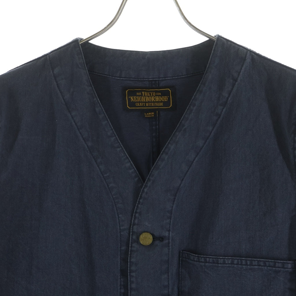 NEIGHBORHOOD(ネイバーフッド) 16AW N.C DEALER C-COAT ノーカラージャケット コート ブラック 162AQNH-JKM02