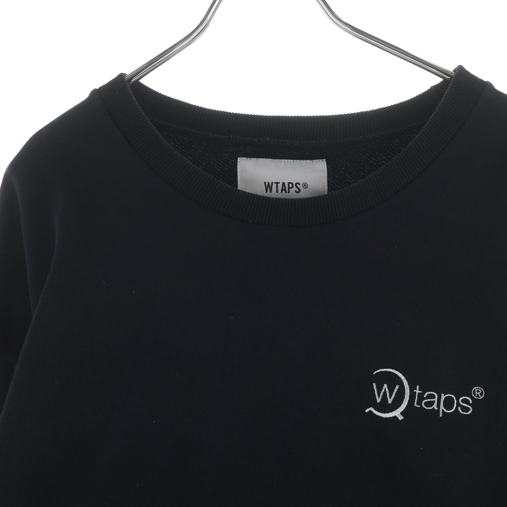 WTAPS(ダブルタップス) 19AW AXE DESIGN CREW NECK ロゴ クルーネックスウェットトレーナー ブラック 192ATDT-CSM14