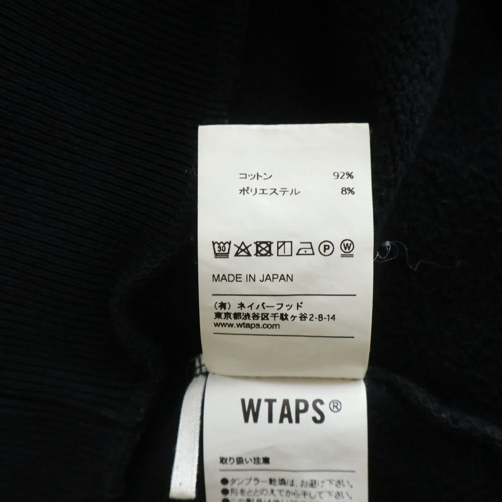 WTAPS(ダブルタップス) 19AW AXE DESIGN CREW NECK ロゴ クルーネックスウェットトレーナー ブラック 192ATDT-CSM14