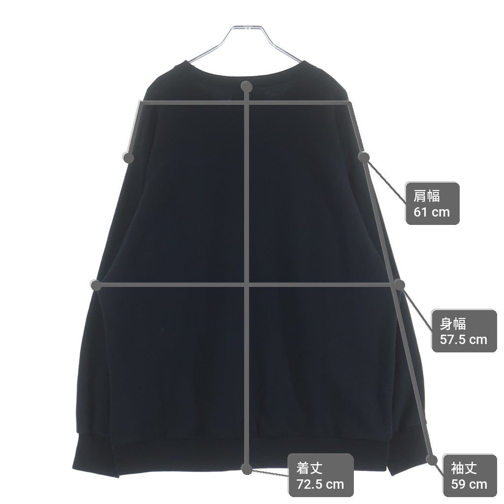WTAPS(ダブルタップス) 19AW AXE DESIGN CREW NECK ロゴ クルーネックスウェットトレーナー ブラック 192ATDT-CSM14