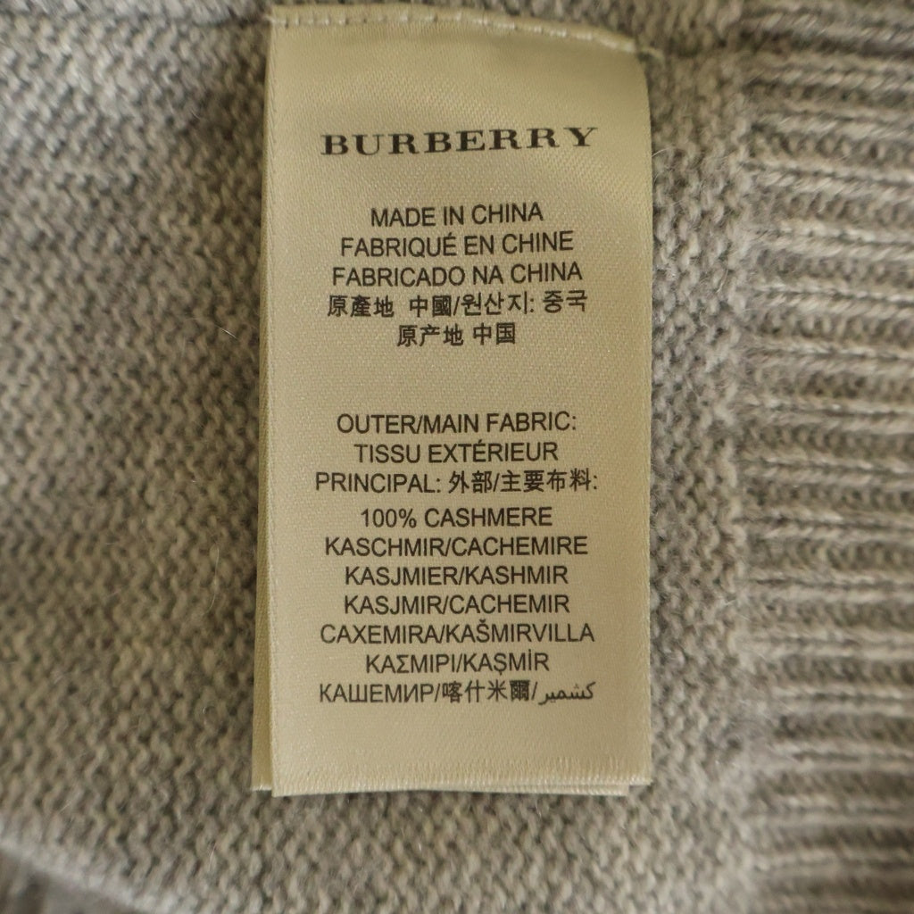 BURBERRY BRIT(バーバリー ブリット) カシミア エルボーパッチ ニットセーター グレー
