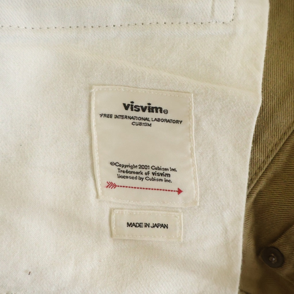 VISVIM(ヴィスヴィム) FLUXUS 12 CHINO コットン リネン チノパンツ ベージュ 0118205008015