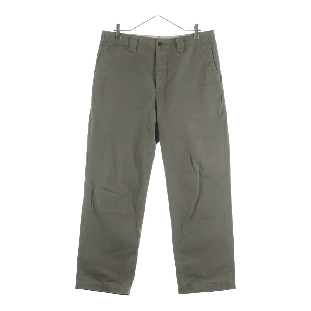 VISVIM(ヴィスヴィム) 23SS コットンツイルワークパンツ チノパンツ カーキ 0223905008003