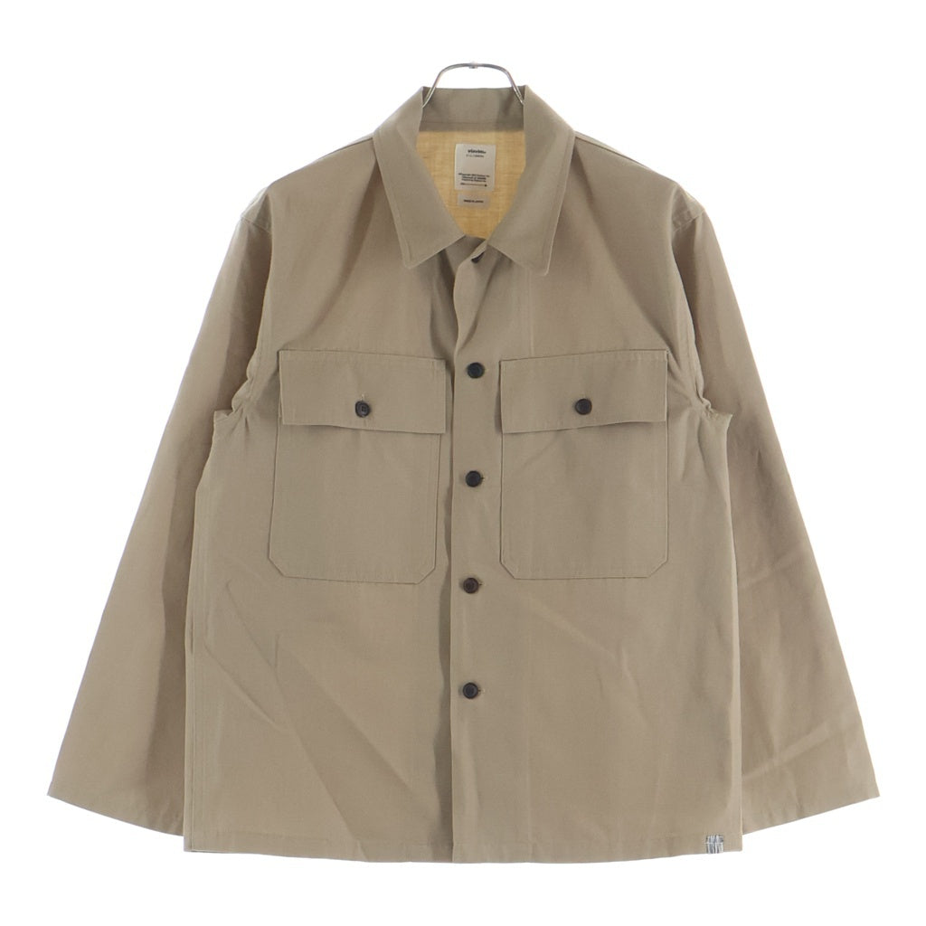 VISVIM(ヴィスヴィム) 23AW ポケット付き 長袖サファリシャツ ベージュ 0123205011017