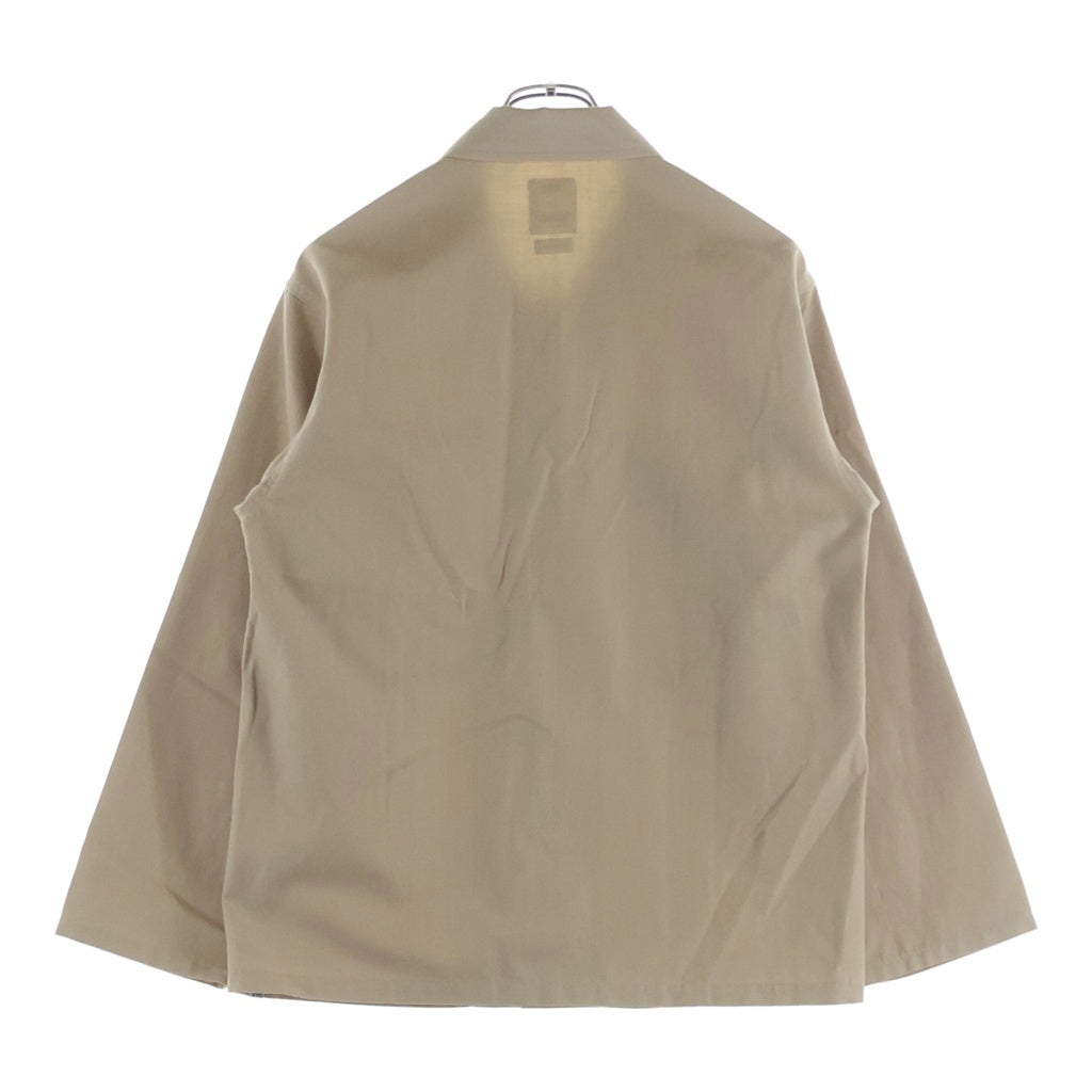 VISVIM(ヴィスヴィム) 23AW ポケット付き 長袖サファリシャツ ベージュ 0123205011017