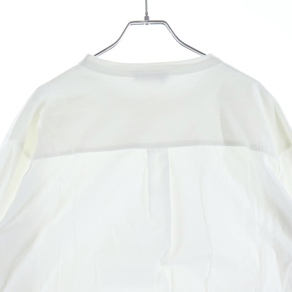 MARNI(マルニ) 20AW シャツ ドッキング クルーネック 長袖Tシャツ カットソー ホワイト HUMU0097Q0