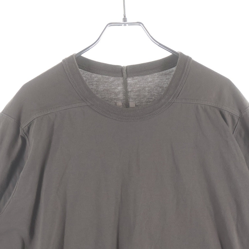 Rick Owens(リックオウエンス) 22SS LEVEL LS T コットン クルーネック 長袖Tシャツ カットソー グレージュ RU01B1266-JA