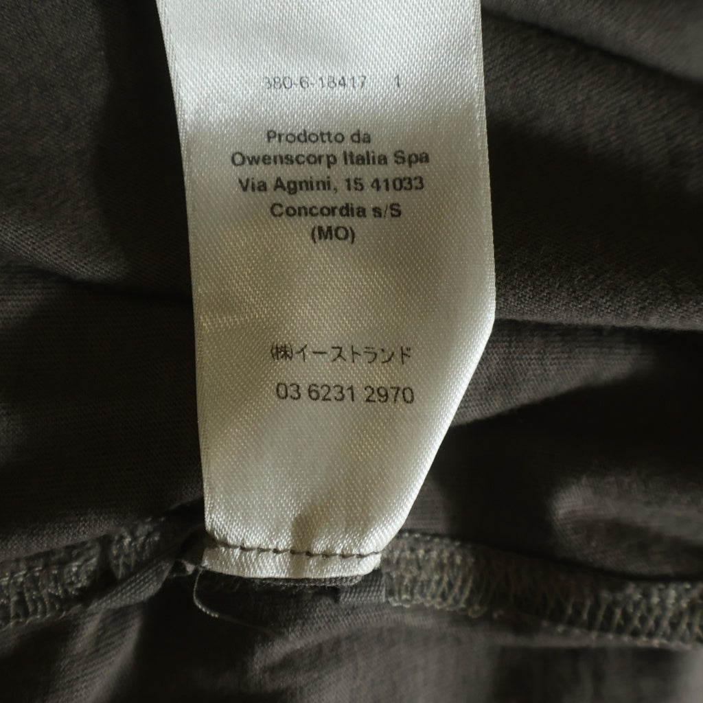 Rick Owens(リックオウエンス) 22SS LEVEL LS T コットン クルーネック 長袖Tシャツ カットソー グレージュ RU01B1266-JA
