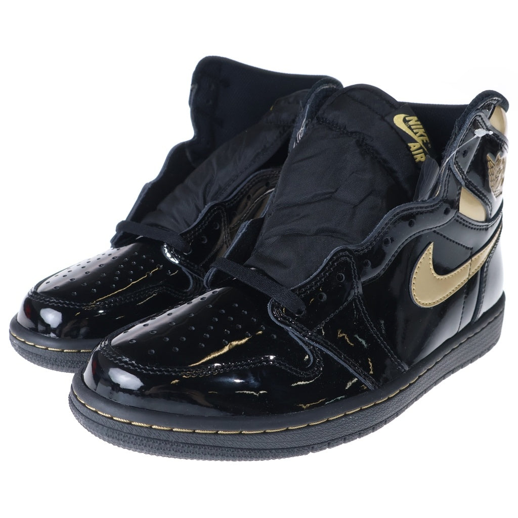 NIKE(ナイキ) AIR JORDAN 1 HIGH OG METALIC GOLD 555088-032 エアジョーダン1 メタリック ゴールド ハイカットスニーカー ブラック/ゴールド US8.5/26.5cm