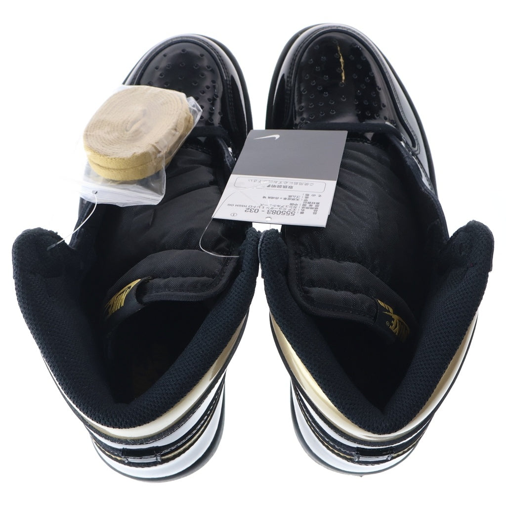 NIKE(ナイキ) AIR JORDAN 1 HIGH OG METALIC GOLD 555088-032 エアジョーダン1 メタリック ゴールド ハイカットスニーカー ブラック/ゴールド US8.5/26.5cm