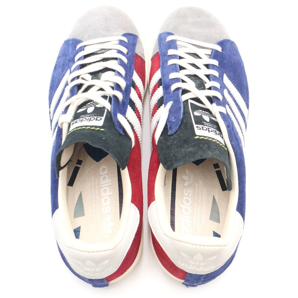 adidas(アディダス) Campus 80s SH RECOUTURE CONSORTIUM FY6753 キャンパス 80s SH リクチュール コンソーシアム ブルー/レッド ローカットスニーカー US9/27cm