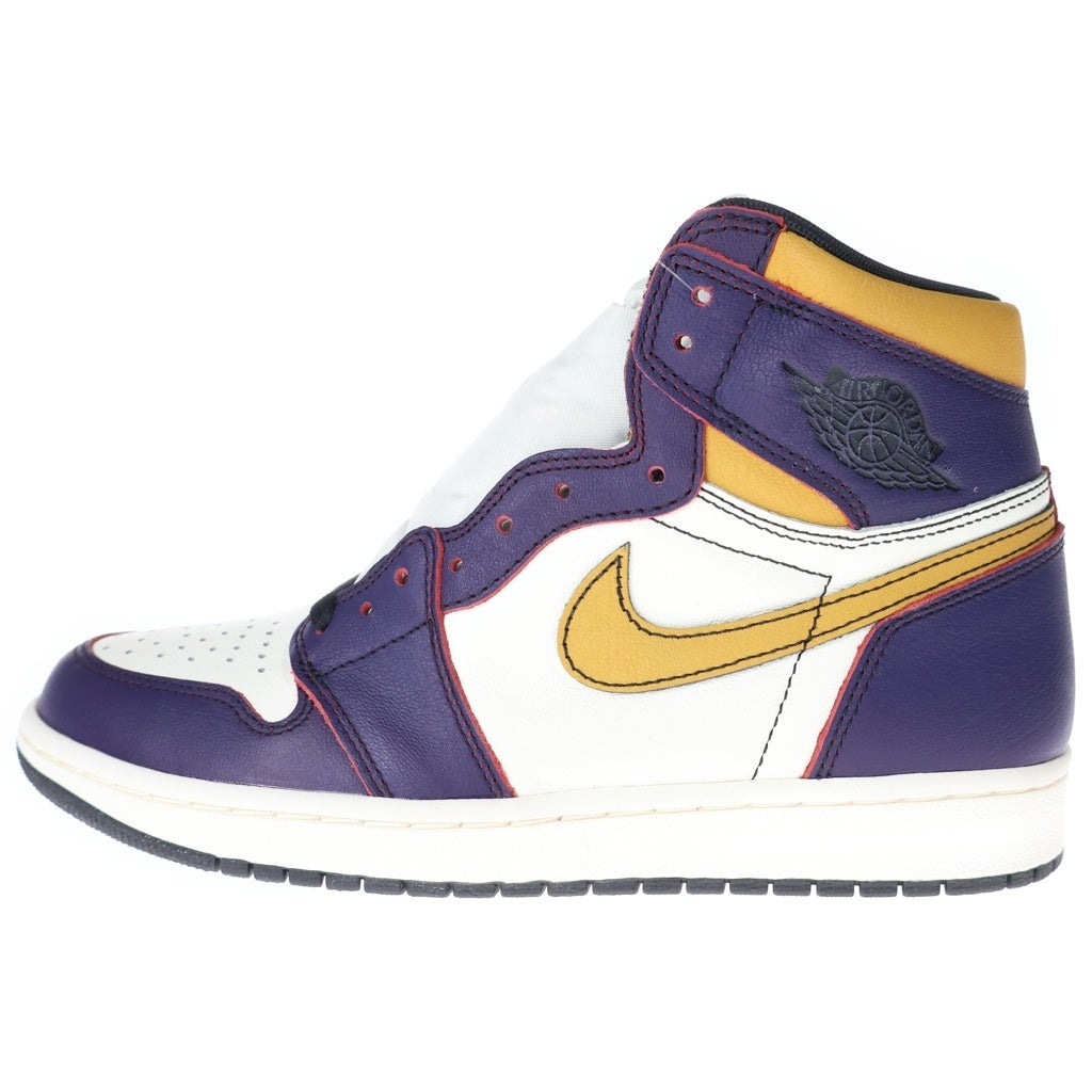NIKE SB(ナイキエスビー) AIR JORDAN 1 HIGH OG DEFIANT LA TO CHICAGO CD6578-507 エアジョーダン1 エルエートゥーシカゴ ハイカットスニーカー ホワイト/パープル US9/27cm