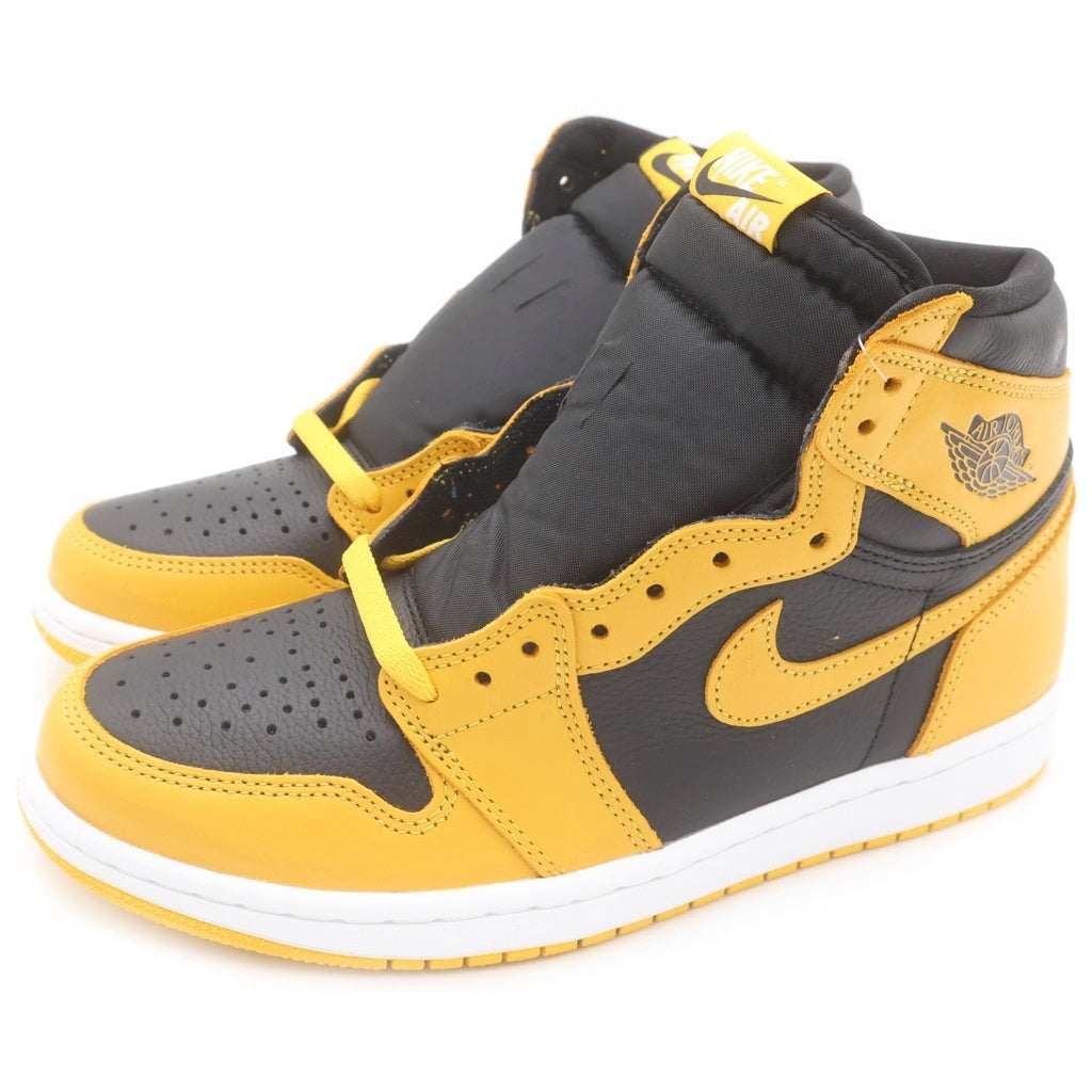 NIKE(ナイキ) AIR JORDAN 1 HIGH OG Pollen 555088-701 エアジョーダン1 パラン ハイカットスニーカー ブラック/イエロー US8.5/26.5cm