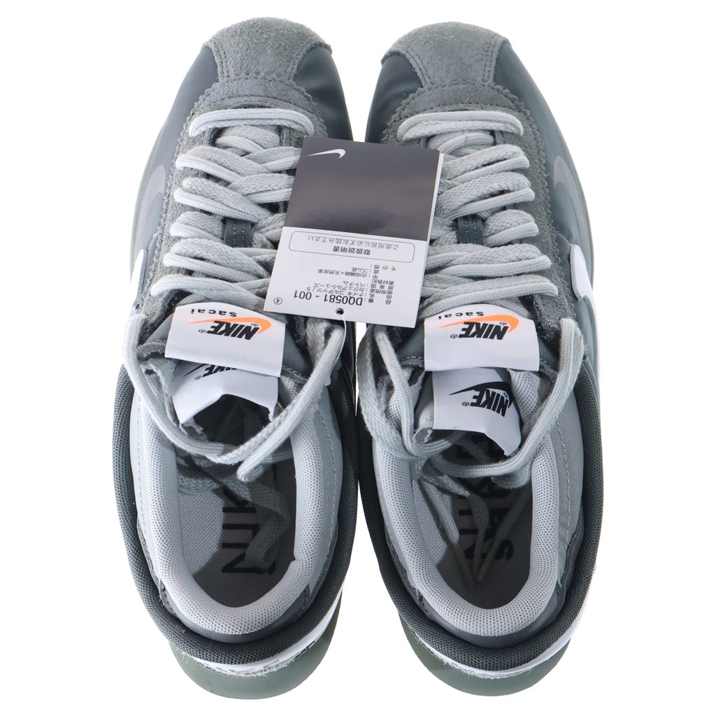 NIKE(ナイキ) ×sacai ZOOM CORTEZ IRON GREY DQ0581-001 サカイ ズーム コルテッツ アイロン ローカットスニーカー グレー US9/27cm
