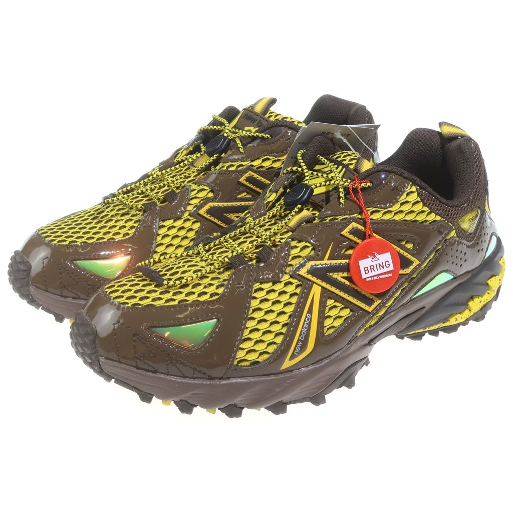 New Balance(ニューバランス) ML610TAM ×Amine 610 アミーネ メッシュ ローカットスニーカー ブラウン/イエロー US8.5/26.5cm