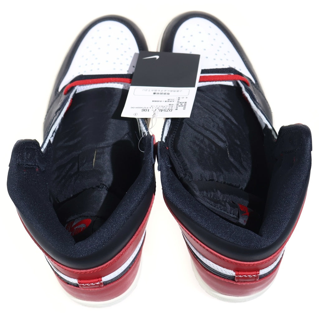 NIKE(ナイキ) AIR JORDAN 1 RETRO HIGH OG BLACK TOE REIMAGINED DZ5485-106 エアジョーダン1 ブラックトゥ つま黒 リイマジンド ハイカットスニーカー US8.5/26.5cm