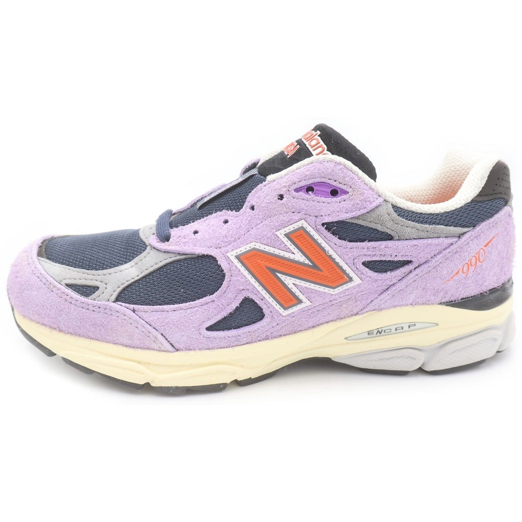 New Balance(ニューバランス) M990TD3 990V3 スウェードレザー メッシュ ローカットスニーカー パープル US8.5/26.5cm