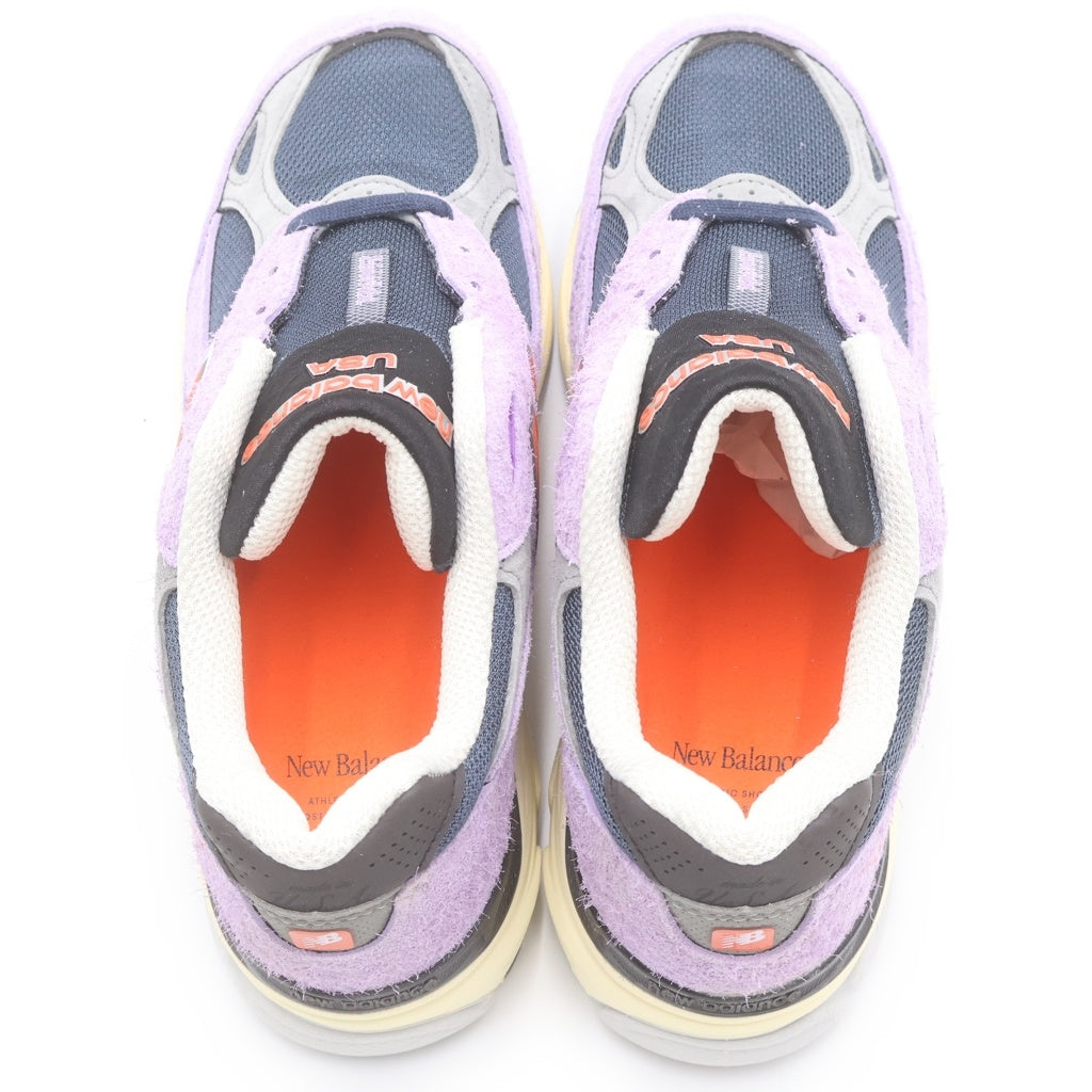 New Balance(ニューバランス) M990TD3 990V3 スウェードレザー メッシュ ローカットスニーカー パープル US8.5/26.5cm