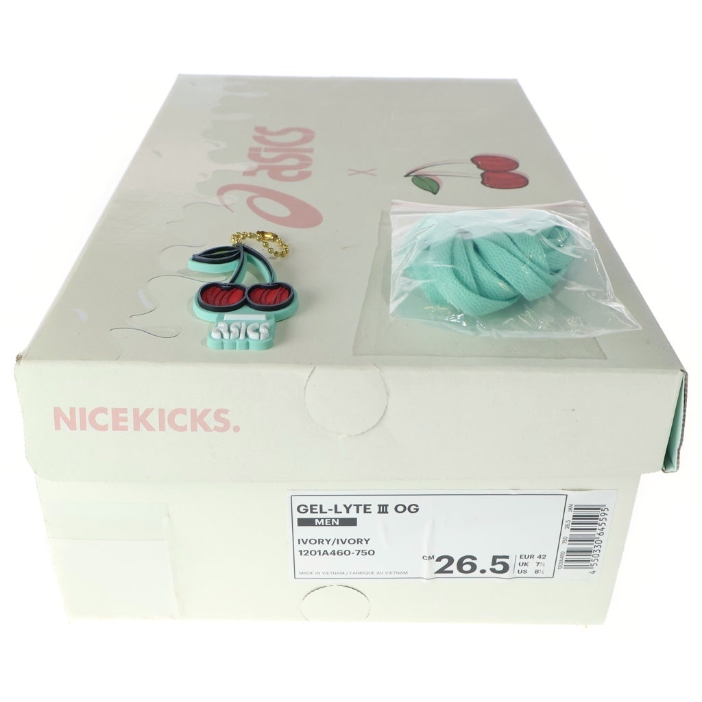 ASICS(アシックス) ×Nice Kicks Gel-Lyte 3 Spumoni 1201A460-750 ナイスキックス ゲルライト スプモーニ ローカットスニーカー アイボリー US8.5/26.5cm