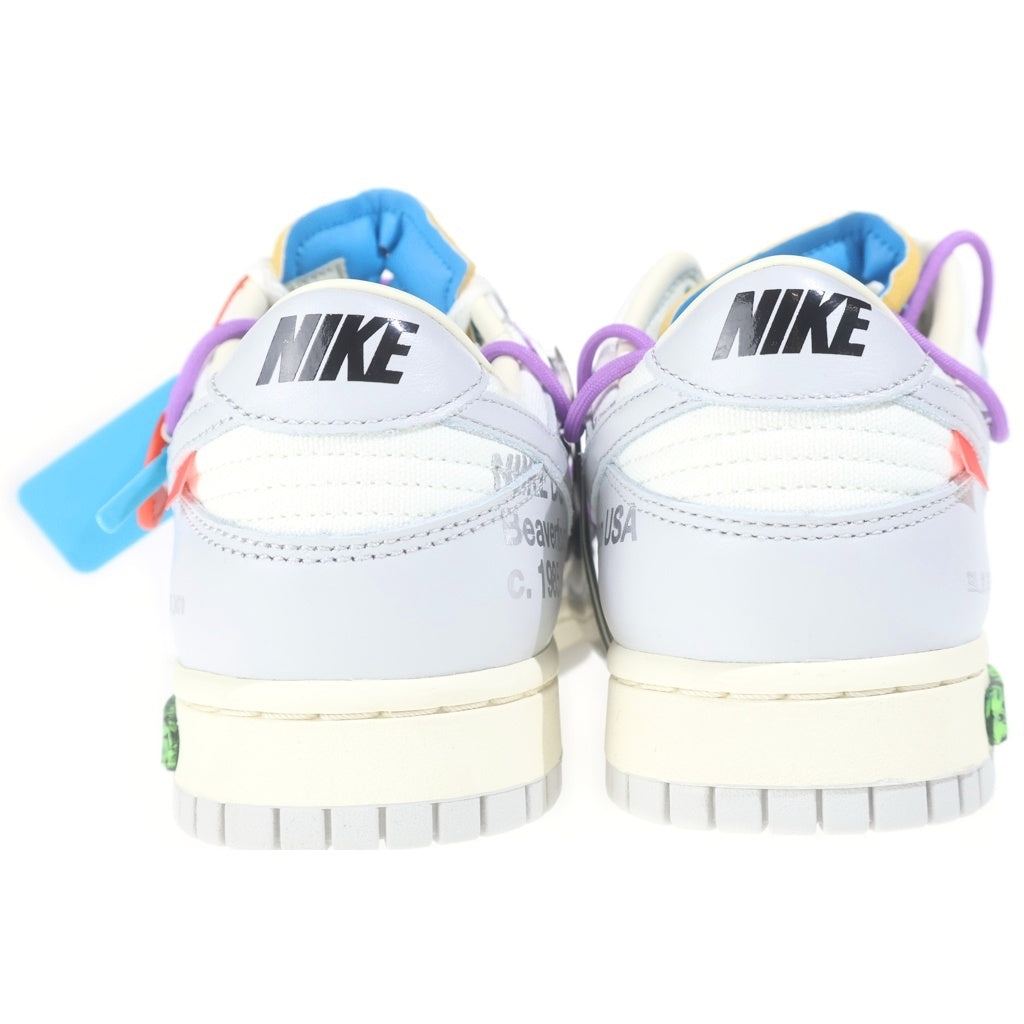 NIKE(ナイキ) ×OFF-WHITE DUNK LOW DM1602-125 オフホワイト ダンク ローカットスニーカー グレー US9/27cm
