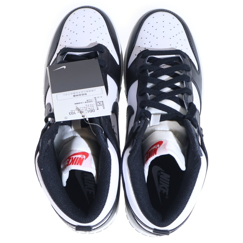 NIKE(ナイキ) DUNK HIGH Black and White ダンク ハイカットスニーカーシューズ ブラック/ホワイト US8.5/26.5cm DD1399-103