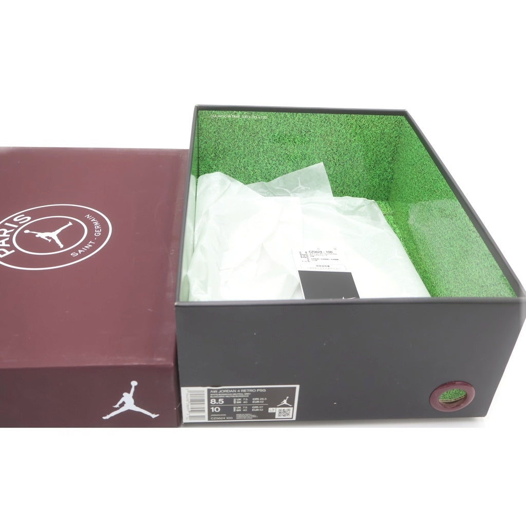 NIKE(ナイキ) AIR JORDAN 4 RETRO PSG エアジョーダン ハイカットスニーカー ホワイト/ボールド CZ5624-100 US8.5/26.5cm