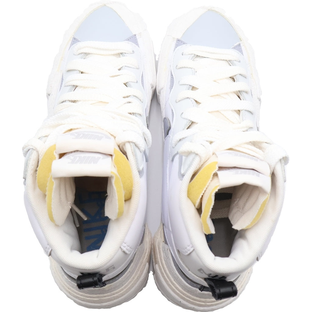 NIKE(ナイキ) ×sacai BLAZER MID サカイ ブレーザー ミッドカットスニーカー ホワイト US8.5/26.5cm BV0072-100