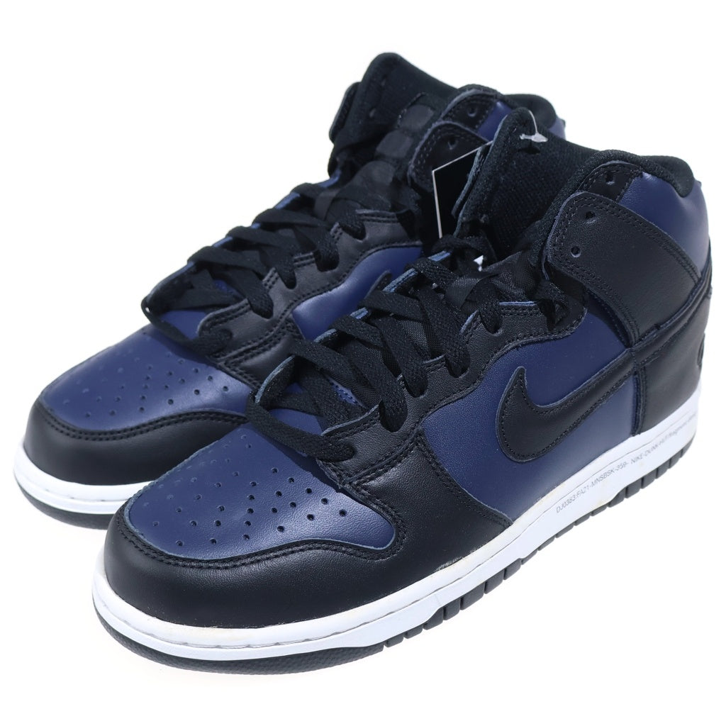 NIKE(ナイキ) ×FRAGMENT DESIGN DUNK HIGH TOKYO DJ0383-400 フラグメントデザイン ダンク 東京 ハイカットスニーカー ブラック/ネイビー US9/27cm