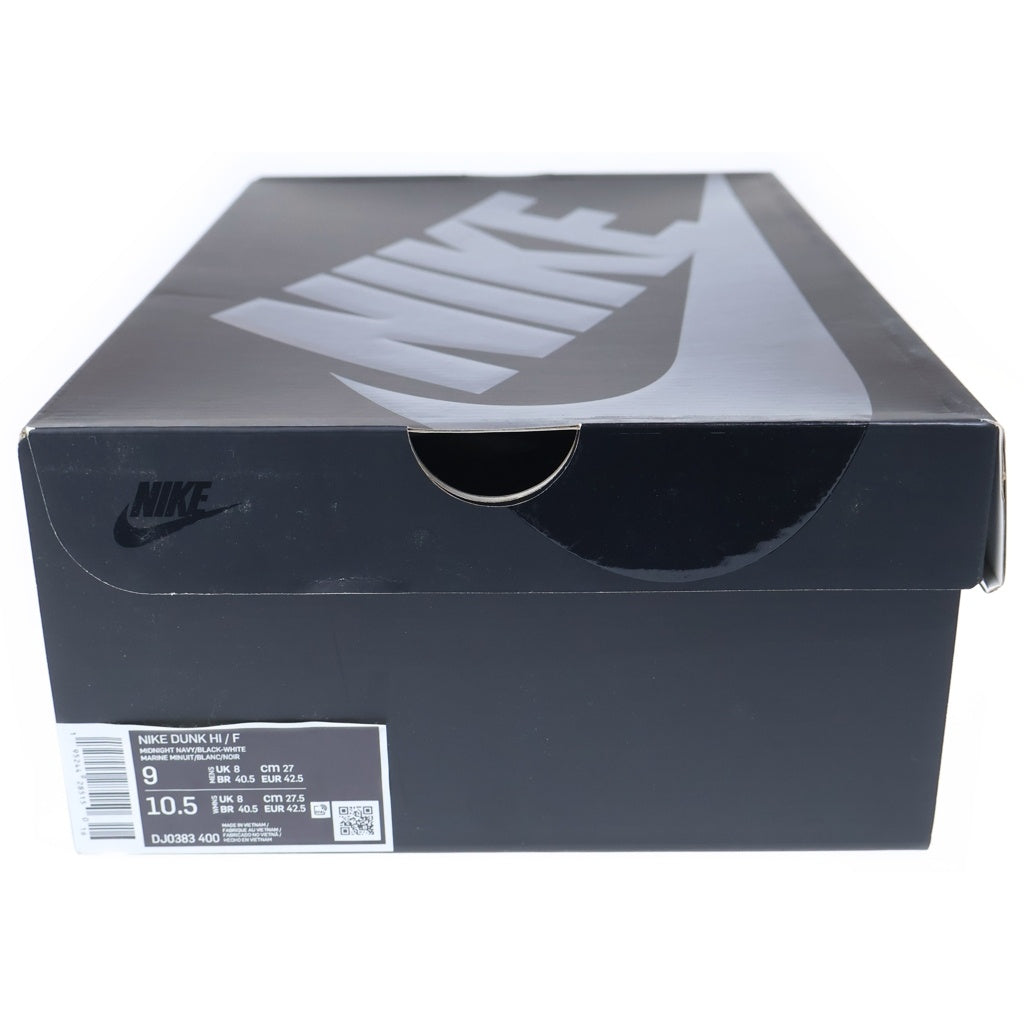NIKE(ナイキ) ×FRAGMENT DESIGN DUNK HIGH TOKYO DJ0383-400 フラグメントデザイン ダンク 東京 ハイカットスニーカー ブラック/ネイビー US9/27cm