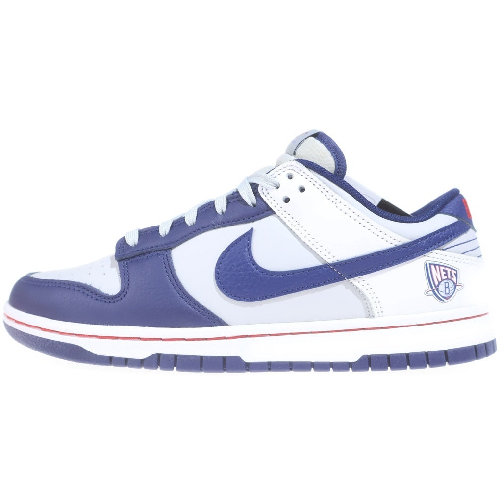 NIKE(ナイキ) ×NBA DUNK LOW EMB 75th ANNIVERSARY NETS DD3363-001 エヌビーエー ダンク ローカットスニーカー グレー/ネイビー US8.5/26.5cm