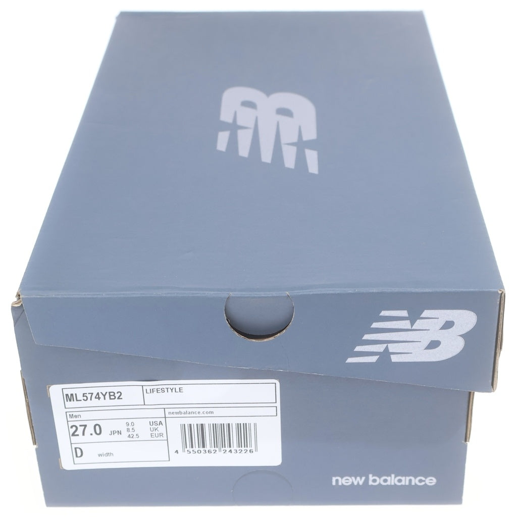 New Balance(ニューバランス) ML574YB2 ×BILLY'S TOKYO LIMITED ビリーズ 東京限定 スウェードレザー メッシュ ローカットスニーカー ブラウン US9/27cm