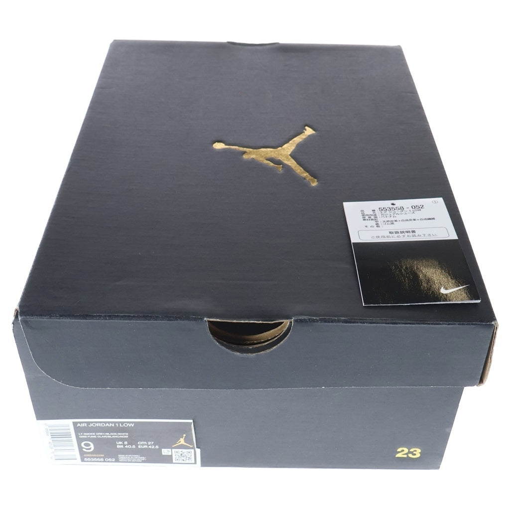 NIKE(ナイキ) AIR JORDAN 1 LOW SHADOW TOE エアジョーダン シャドウ トゥ ローカットスニーカー ホワイト/グレー US9/27cm 553558-052