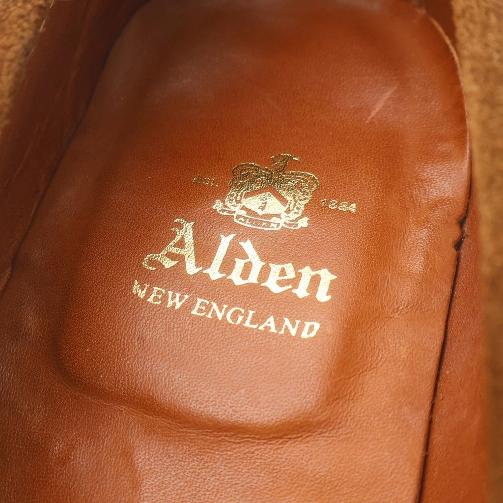 Alden(オールデン) スエード ペニー コインローファー ブラウン