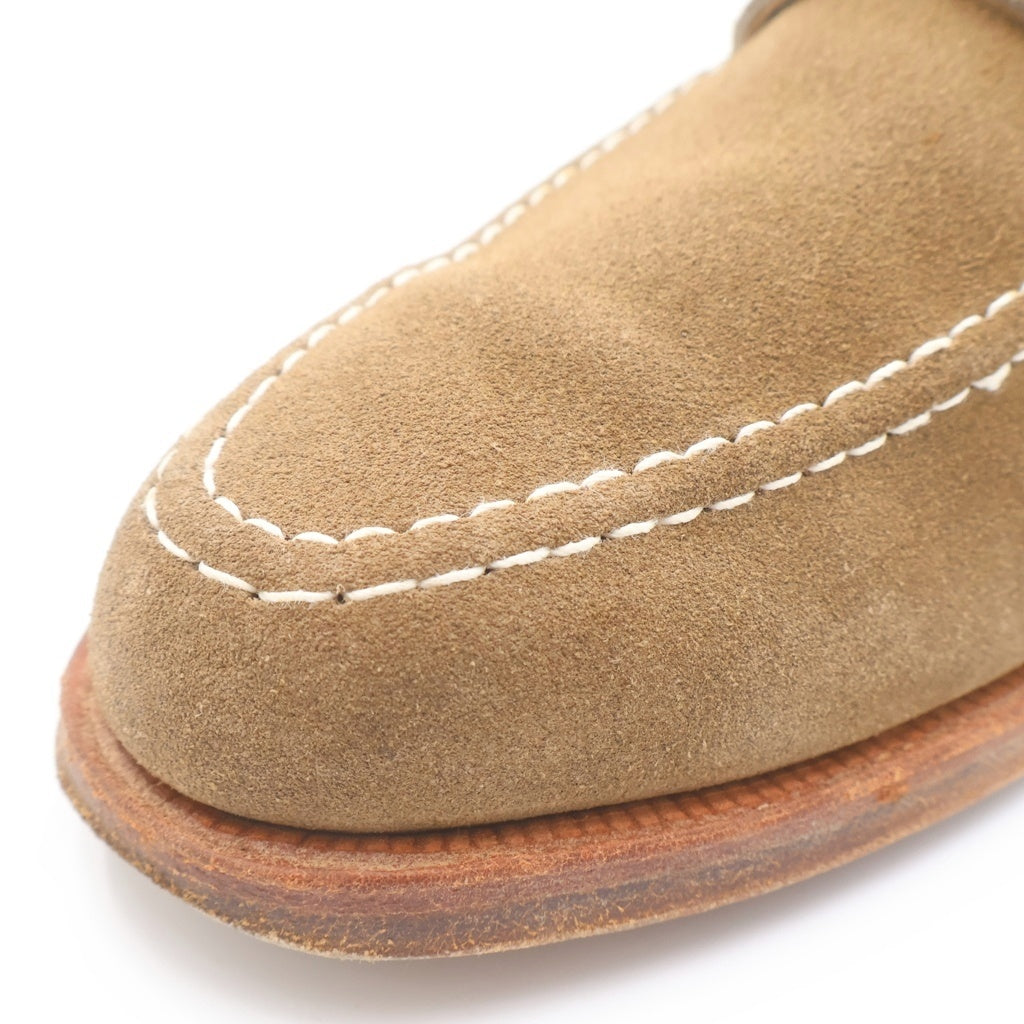 Crockett&Jones(クロケットアンドジョーンズ) ×BARNEYSNEWYORK バーニーズニューヨーク別注 コインローファー スエードレザーシューズ ブラウン