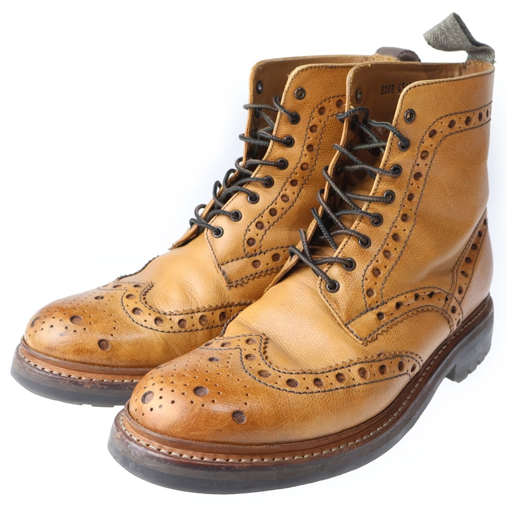 GRENSON(グレンソン) 8ホール レザーハイカットブーツ ブラウン 5068