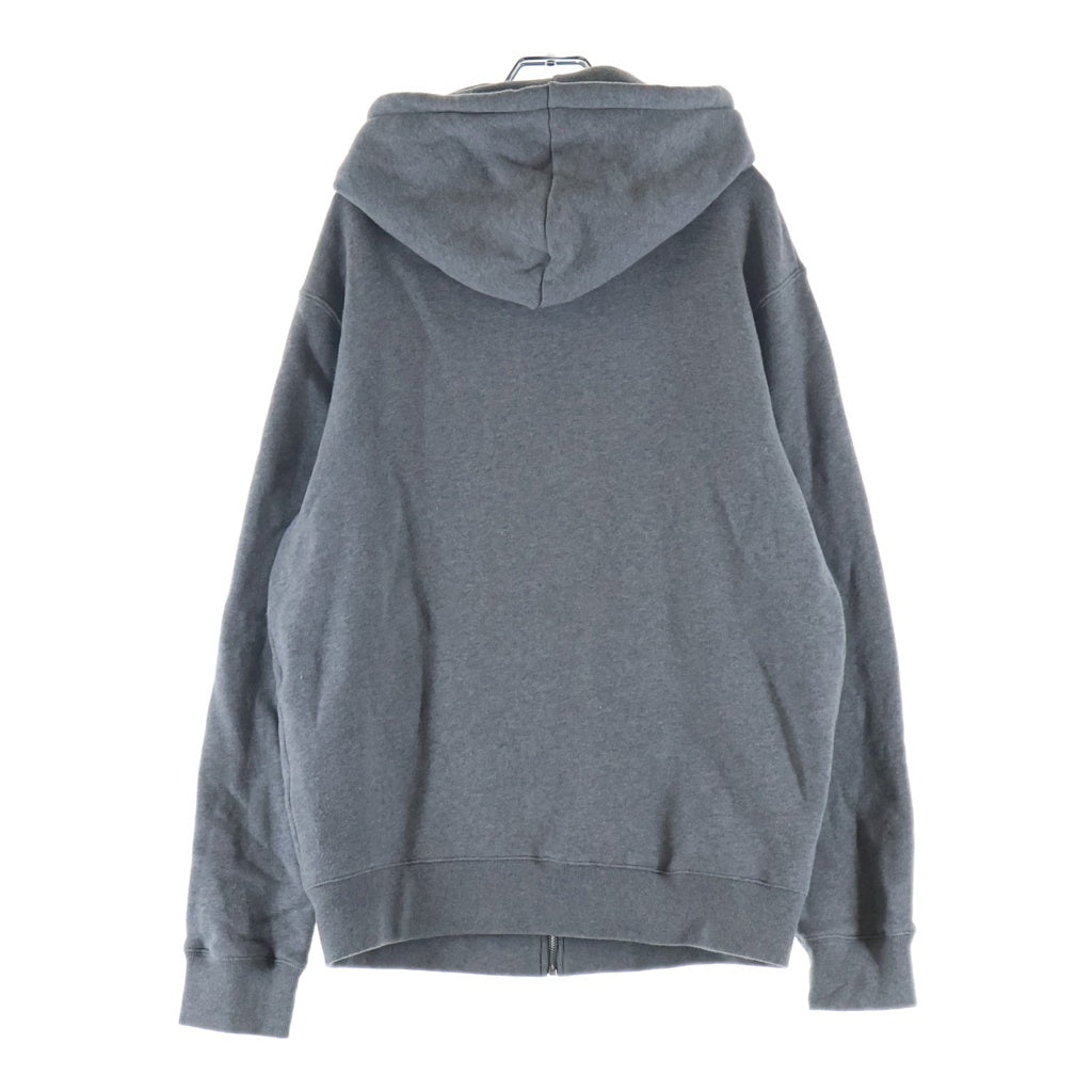 MAISON KITSUNE(メゾンキツネ) フォックス ヘッドパッチ ジップアップ スウェットパーカー グレー MM00714KM0307