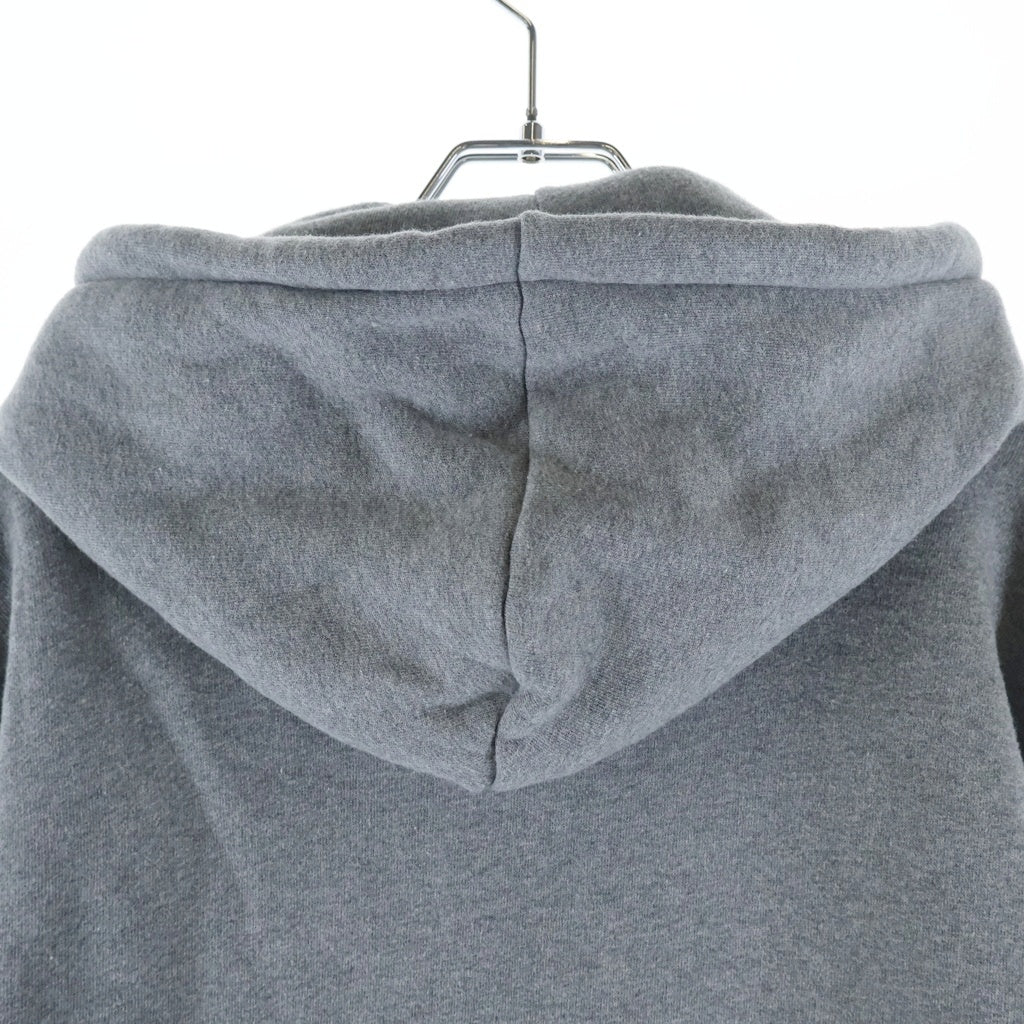 MAISON KITSUNE(メゾンキツネ) フォックス ヘッドパッチ ジップアップ スウェットパーカー グレー MM00714KM0307