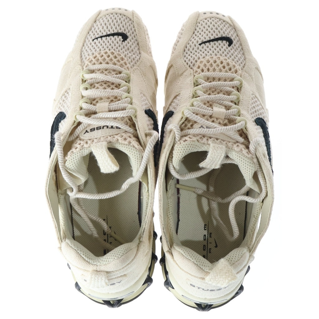 NIKE(ナイキ) ×STUSSY AIR ZOOM SPIRIDON CAGE 2 ステューシー エアズーム スピリドン ケージ ローカットスニーカー アイボリー US10.5/28.5cm CQ5486-200