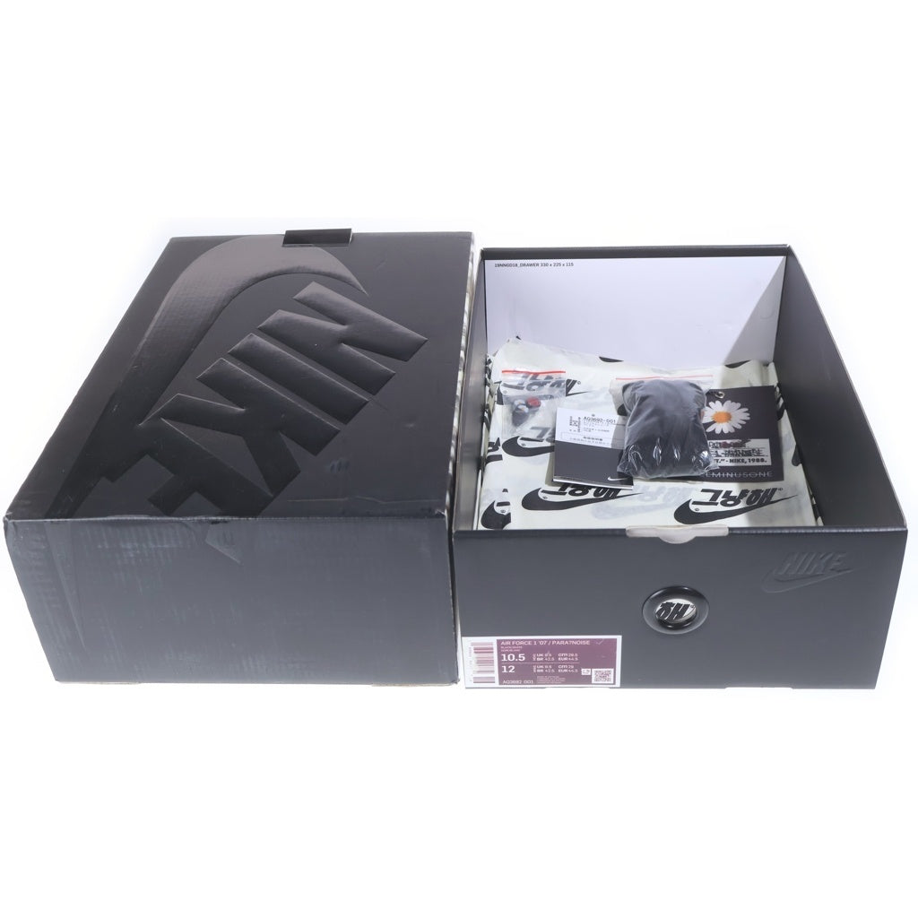 NIKE(ナイキ) ×PEACEMINUSONE AIR FORCE 1 LOW PARA NOISE ピースマイナスワン エアフォース1 パラノイズ ローカットスニーカー ブラック US10.5/28.5cm AQ3692-001